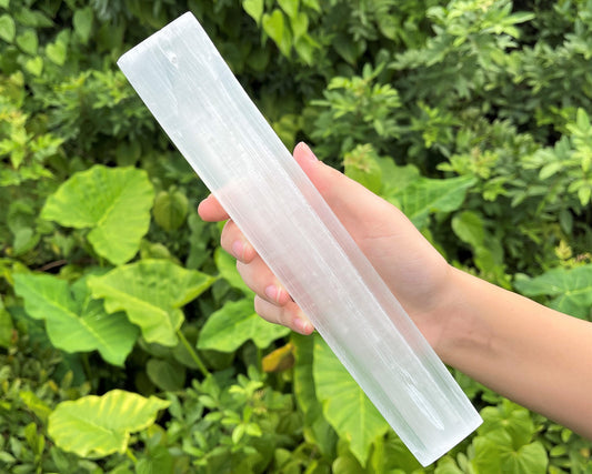 Polished Selenite Incense Burner