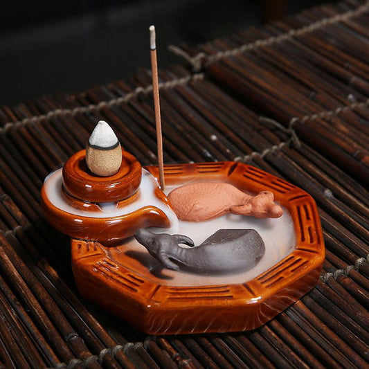 The Ox Pond Aromatherapy Waterfall Incense Burner