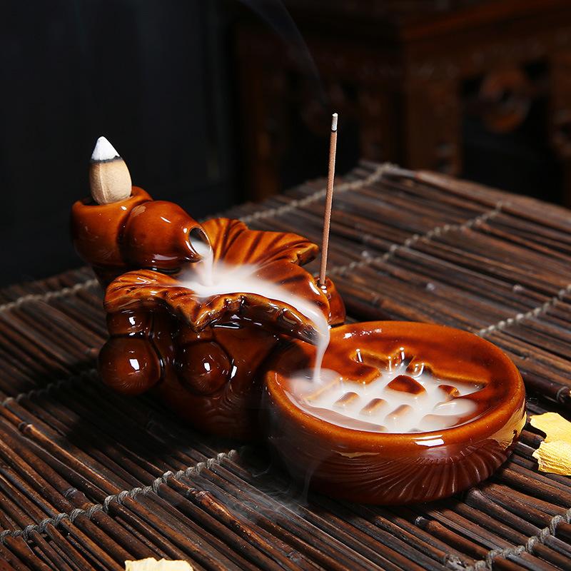 Divine Text Aromatherapy Waterfall Incense Burner With 20 Cones