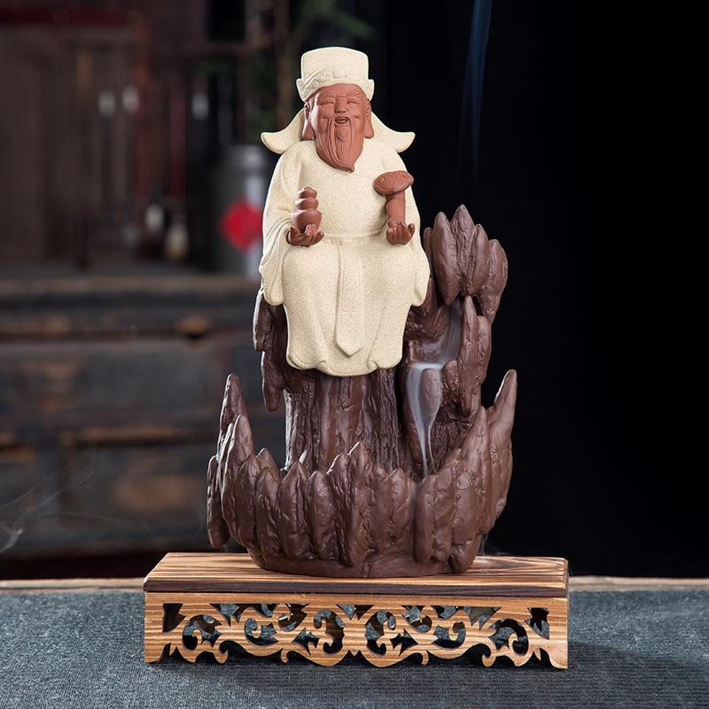Fakir With Offering Aromatherapy Waterfall Incense Burner