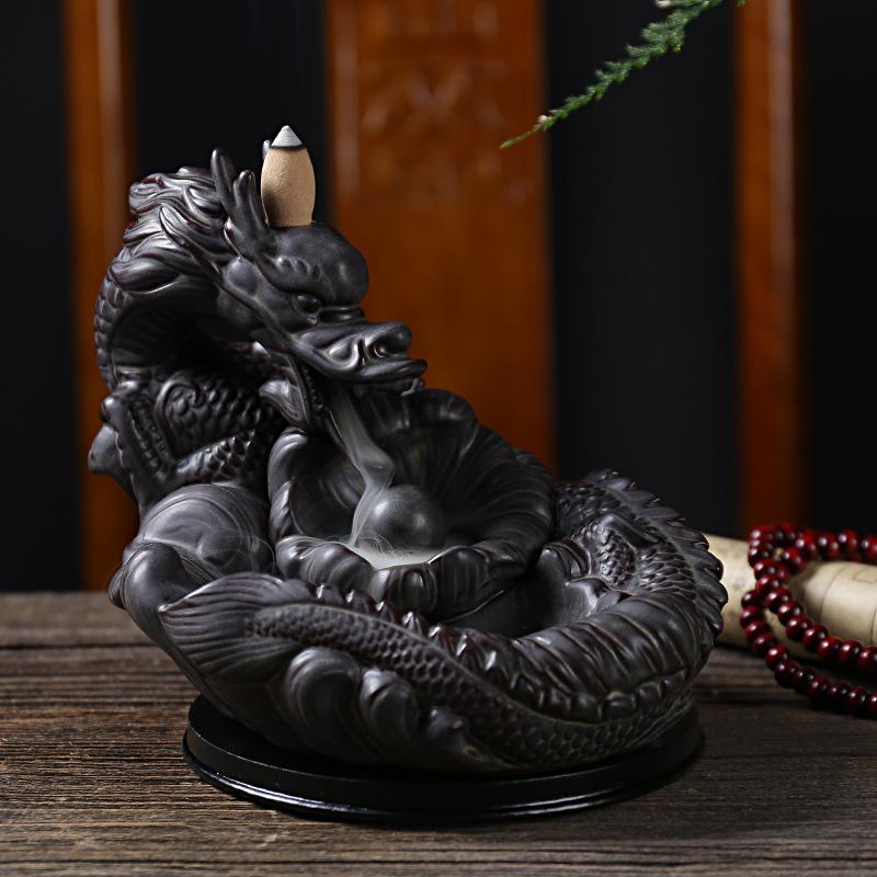 Black Dragon Aromatherapy Waterfall Incense Burner