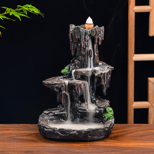 The old hill fall aromatherapy, waterfall incense burner for gift, home ...