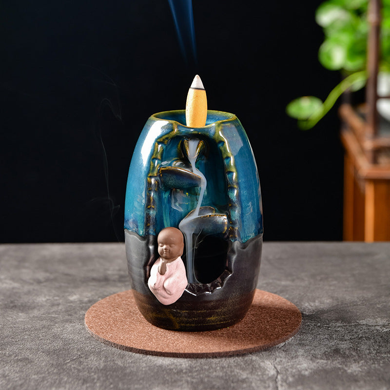 The Monk Blue Candle Aromatherapy Waterfall
