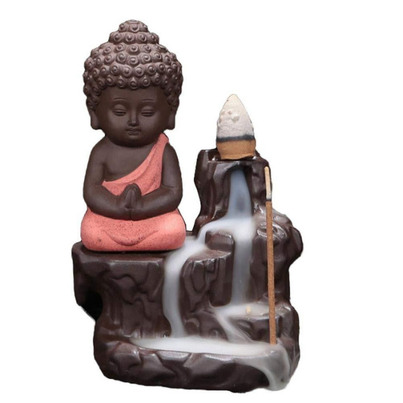 Baby Buddha Aromatherapy Waterfall Incense Burner