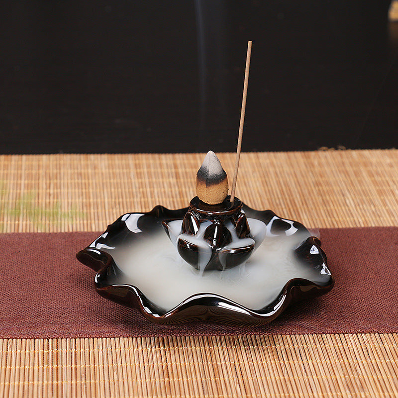 Petal Aromatherapy Waterfall Incense Burner With 20 Cones