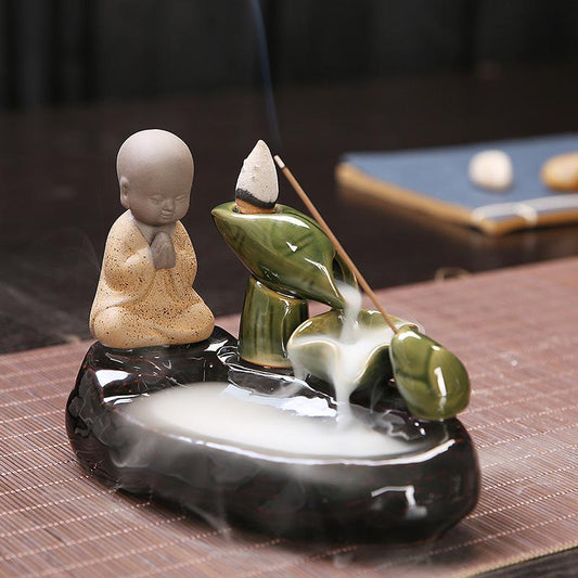 Buddha Aromatherapy Waterfall Incense Burner-With 20 Cones