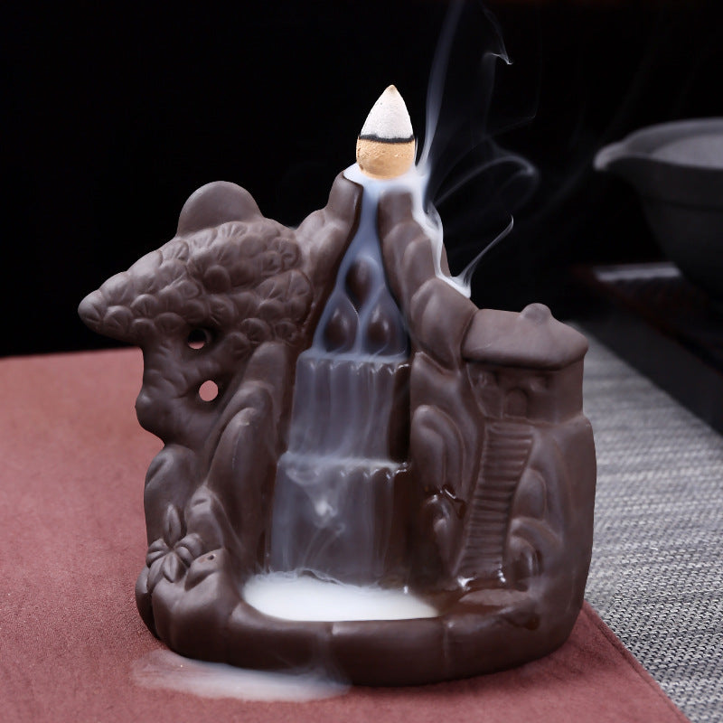 Carved Hill Aromatherapy Waterfall Incense Burner