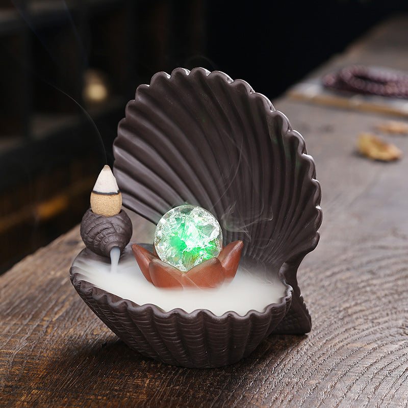 LED Lotus Ball Handicrafts Incense Burner
