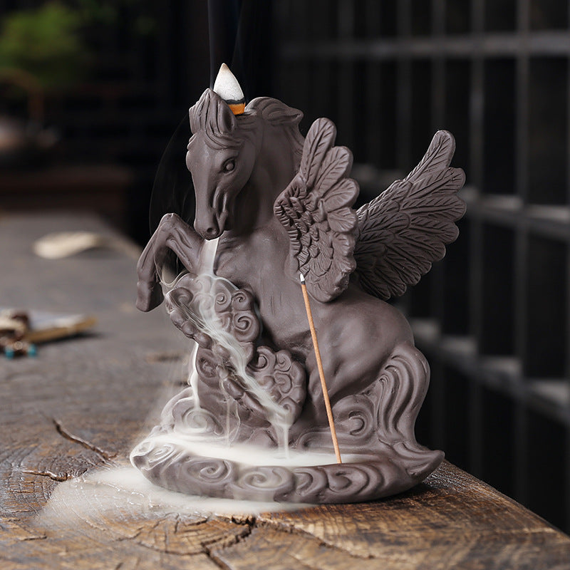 The Horse Stepped Waterfall Incense Burner